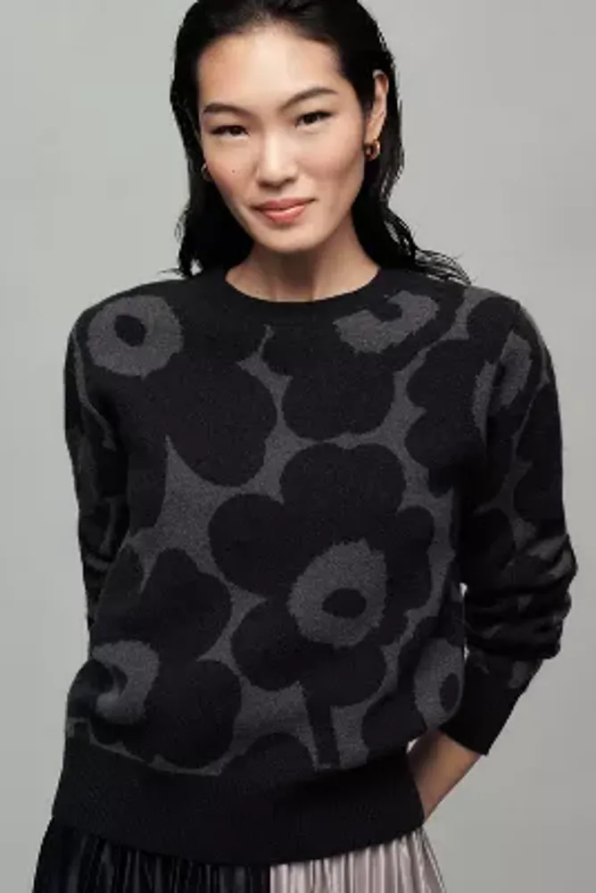 Marimekko Silfa Unikko Wool Sweater | The Summit at Fritz Farm