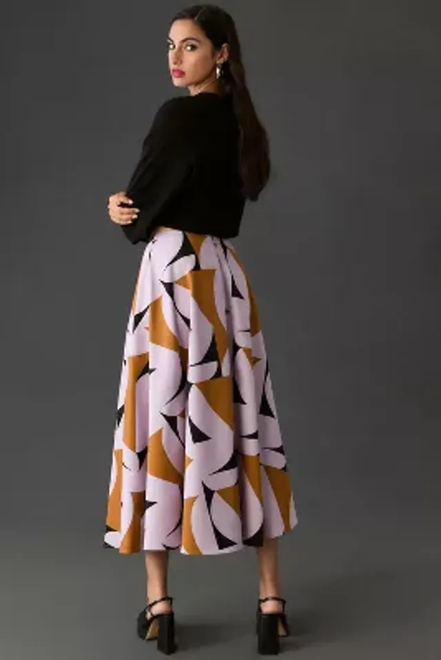 Marimekko Koheesio Pilari Cotton Midi Skirt | Bethesda Row