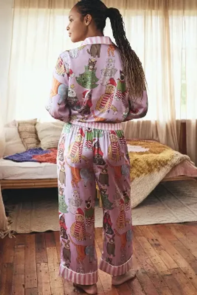 Karen Mabon Holiday Cat Long-Sleeve Pajama Set | Mall of America®
