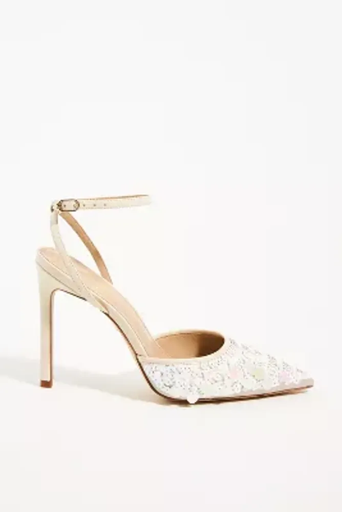 White on sale sequin heels