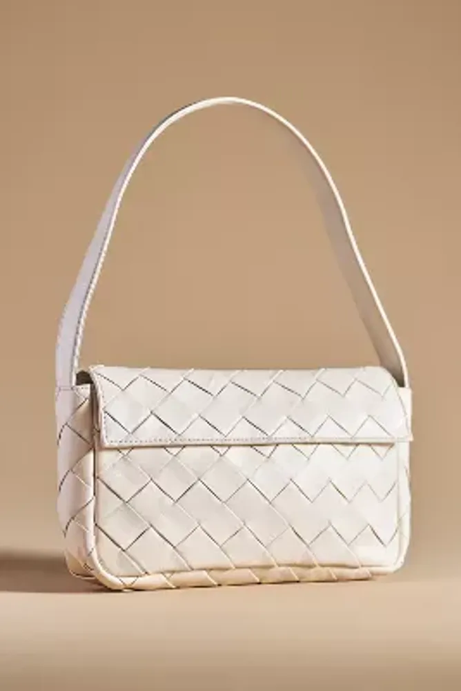 By Anthropologie Woven Leather Shoulder Bag | The Summit at Fritz Farm