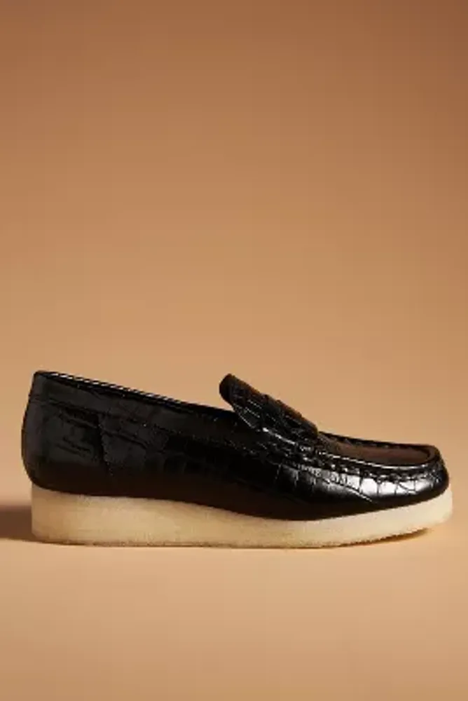 Clarks hot sale crocodile loafers