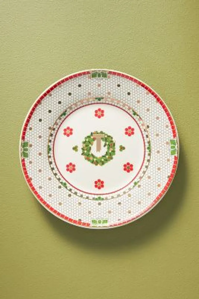 Anthropologie Festive Bistro Tile Dessert Plate The Summit at