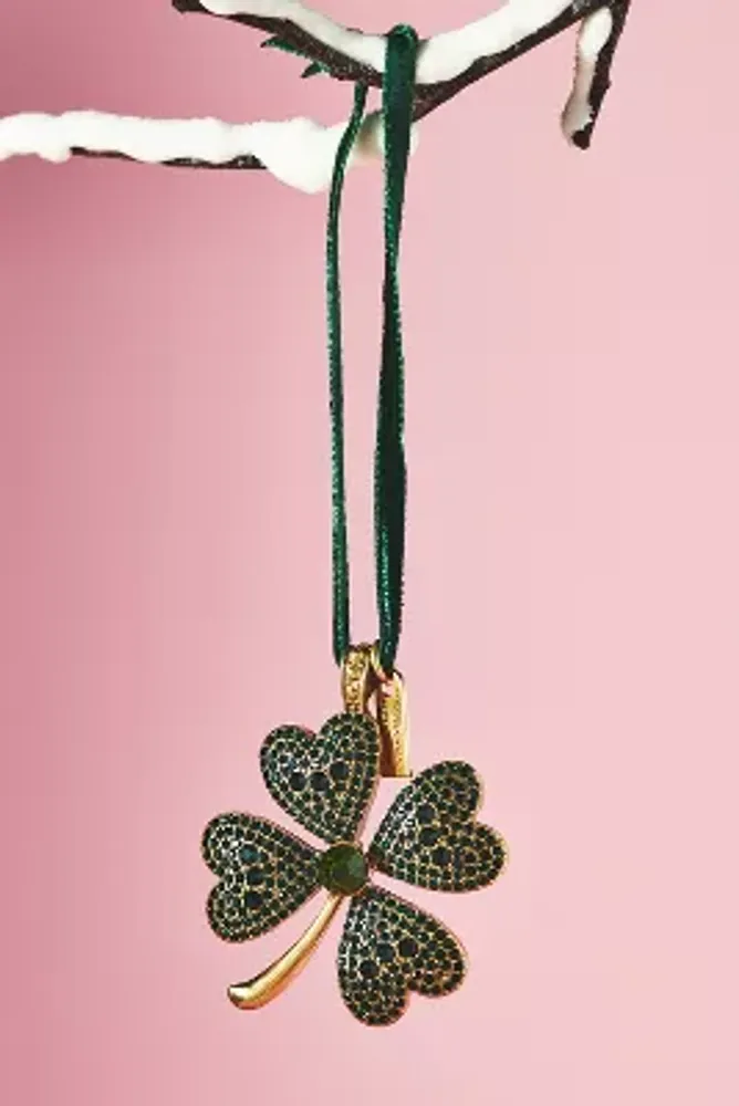 Joanna Buchanan Pavé Four Leaf Clover Ornament | The Summit at