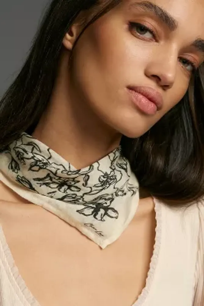 Chan Luu Abstract Floral Scarf The Summit at Fritz Farm