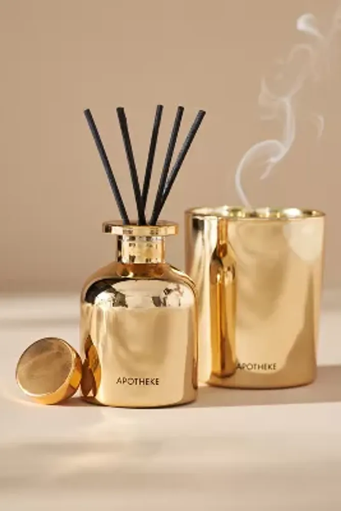 Apotheke White Vetiver Candle & Reed Diffuser Gift Set | The 