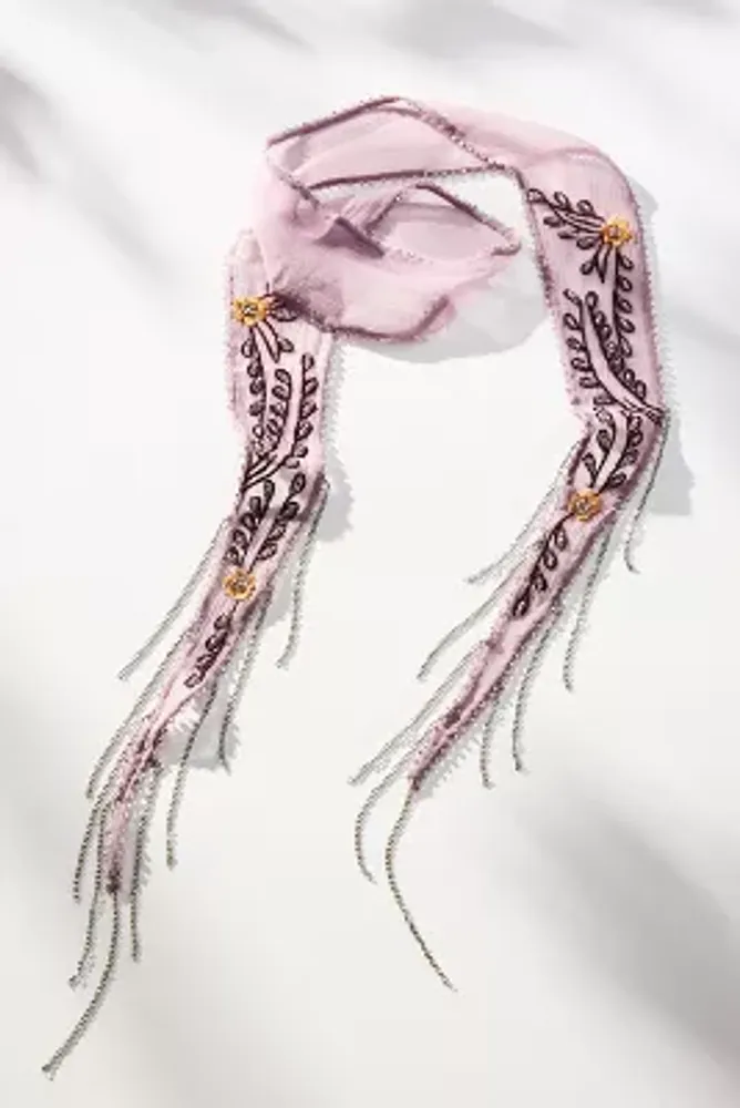 Chan Luu Lavender Scarf Necklace The Summit at Fritz Farm