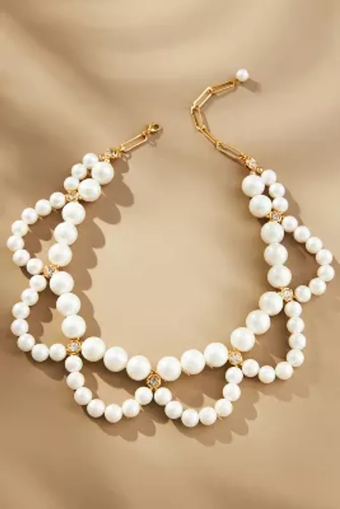 Anthropologie pearl store necklace