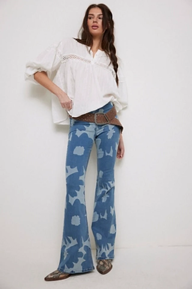 Free People ★ We The Free Mirage Printed Pull-On Jeans We The Free Mirage Printed Pull-On Jeans | Free People