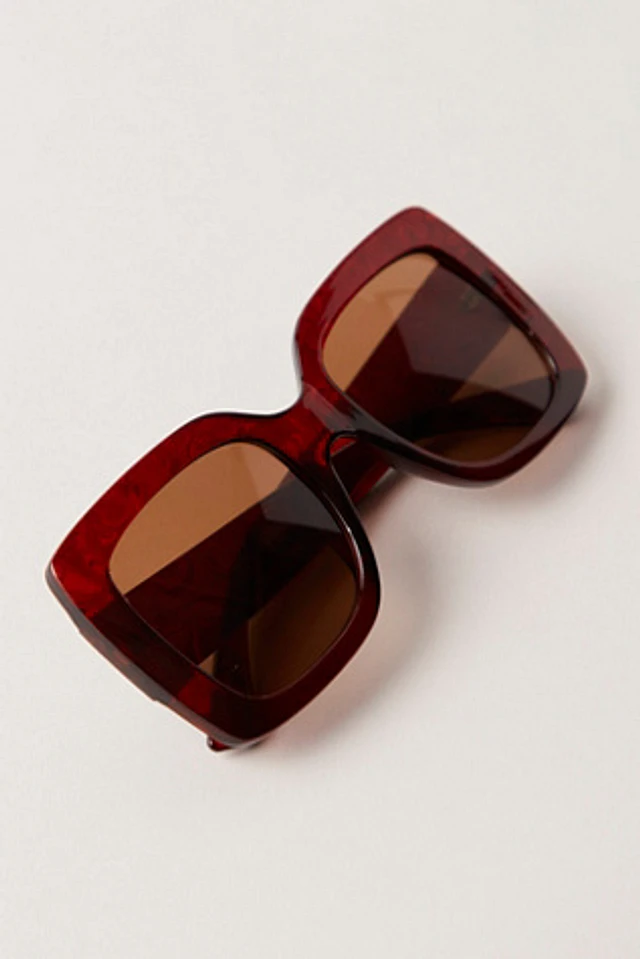 Anna Sui Pearl Wing Oversized Sunglasses | Pacific City