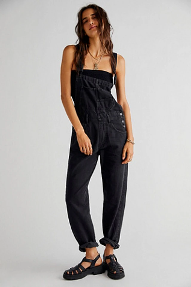 Free People Drifter Patched Overallsデニムオーバーオール送込 Free People Drifter Patched Overalls in Blue | Lyst