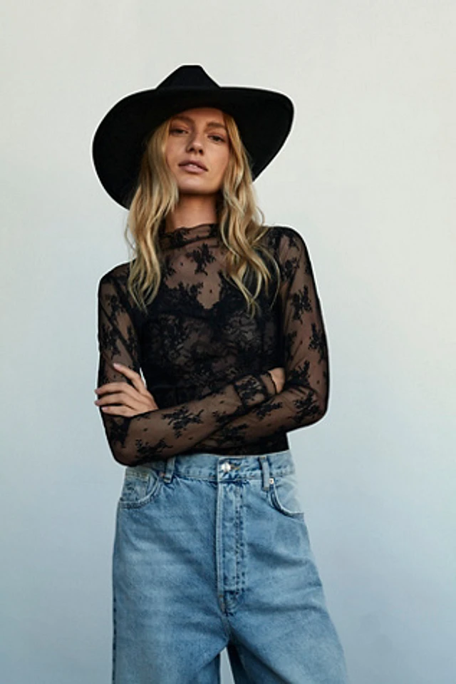 フリーピープル Free People Soul Sister Layering レディース シャツ トップス Black We The Free Soul Sister Layering Top | Free People