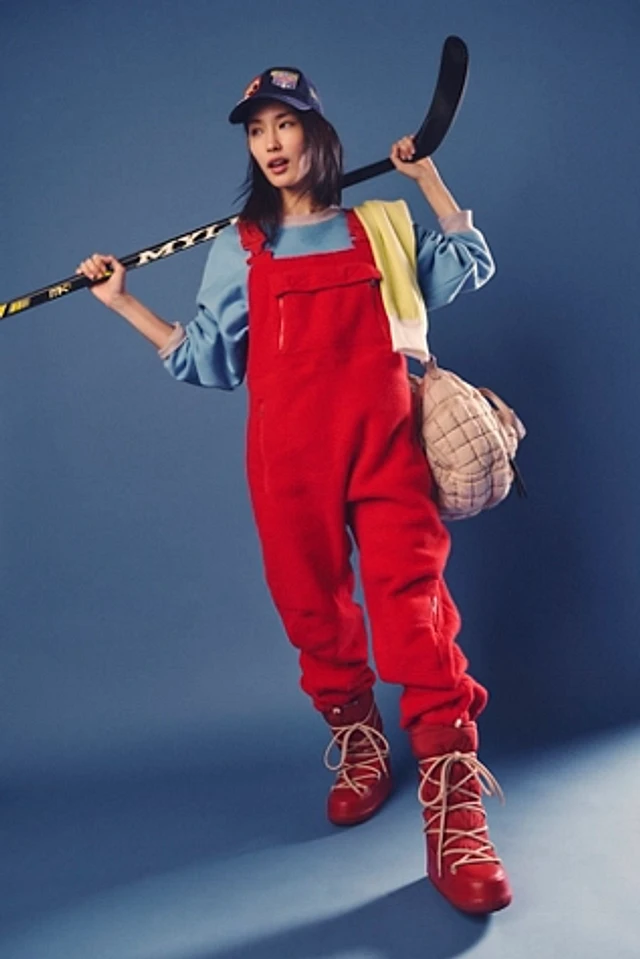 Todayful Front Zip Cotton Salopette Overalls