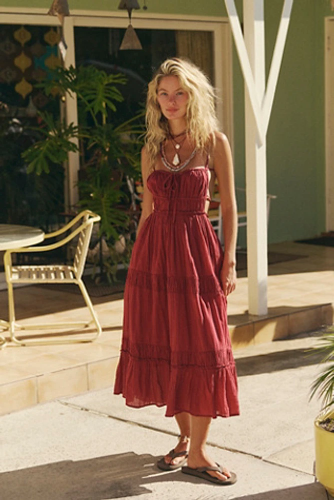 Free people red maxi best sale