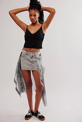ミニスカート DIESEL 'O-dixy' mini skirt Women's Mini skirt in wool blend | Black | Diesel