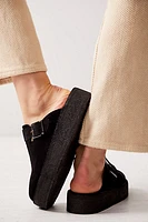 Clarks Women's Trek Wedge Mule Black Suede 26175869 | eBay