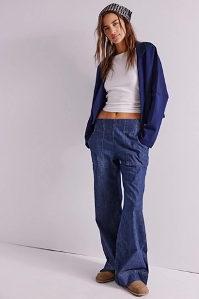 Free People ★ We The Free Mirage Printed Pull-On Jeans We The Free Mirage Printed Pull-On Jeans | Free People