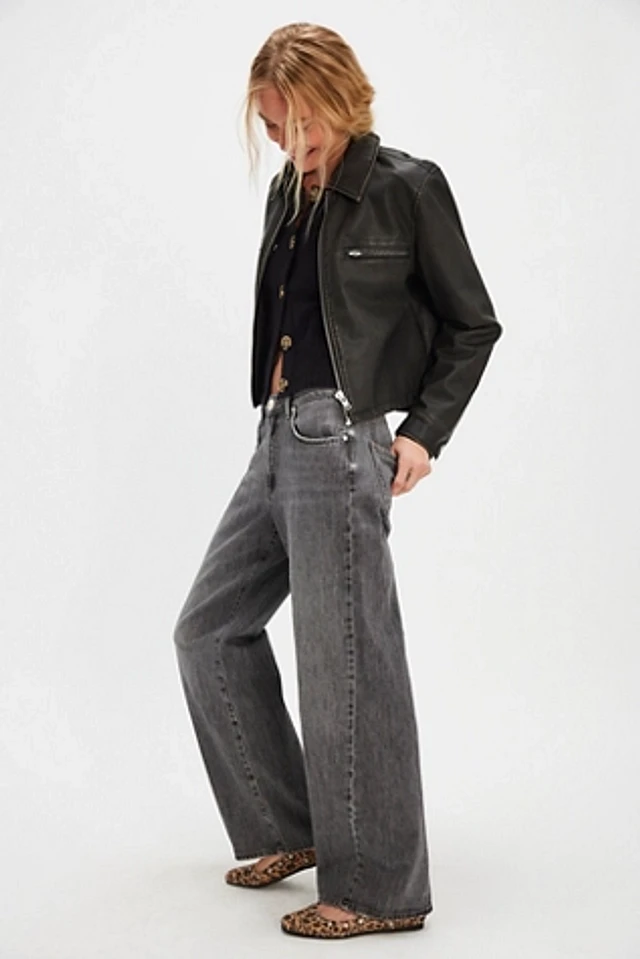One Teaspoon ★ Jackson Mid Waist Wide Leg Denim Jeans OneTeaspoon Jackson Mid-Waist Wide-Leg Jeans | Free People