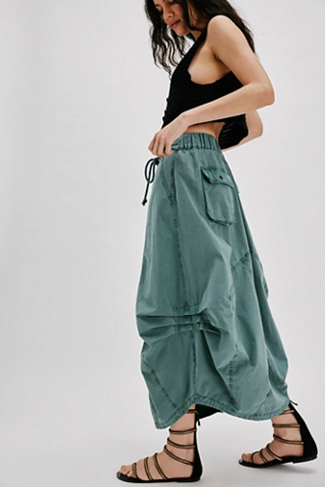 Free People Willow Poplin Maxi Skirt at MarketFair Shoppes
