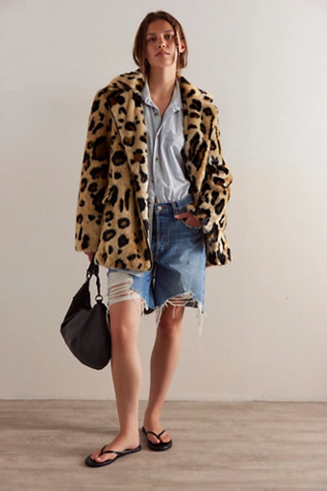 Free People Bella Leopard Coat | Pacific City