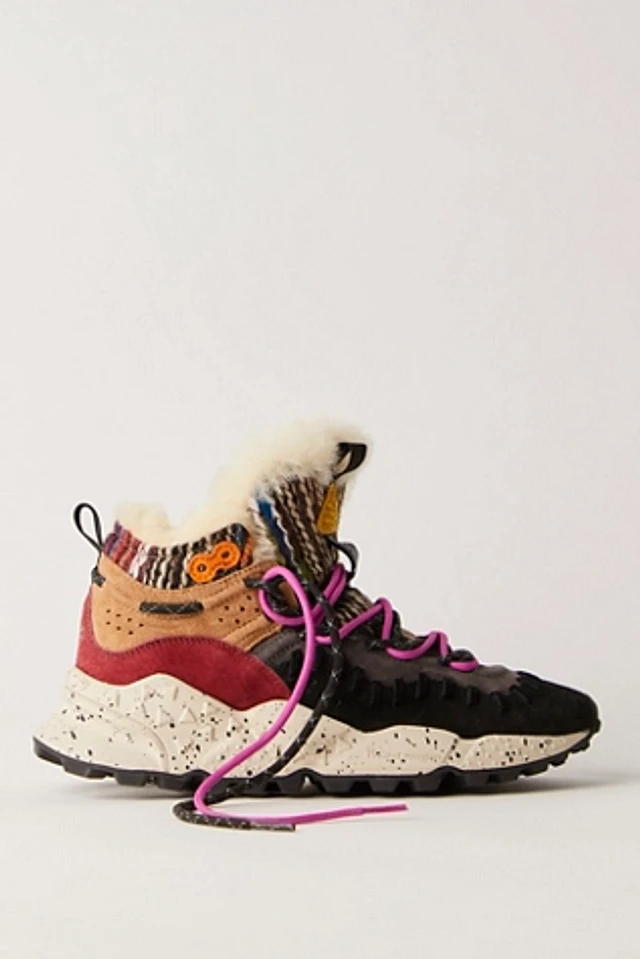 Flower Mountain Mori Mid Shearling Sneakers at MarketFair Shoppes