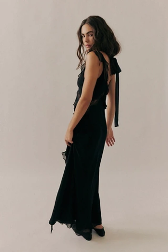 【関税込み】BEC + BRIDGE ブラック Zadie マキシドレス Bec + Bridge Zadie Asymmetric High Neck Maxi Dress In Black