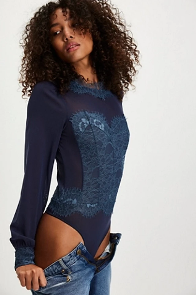 フリーピープル Free People Sweet Nothings Bodysuit レディース シャツ トップス Black Sweet Nothings Bodysuit | Free People