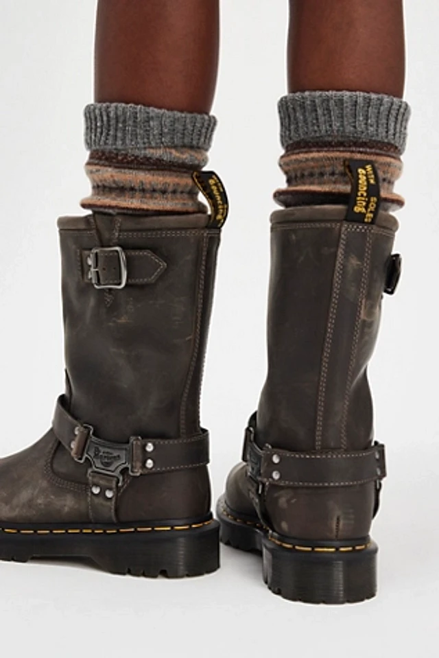 Dr. Martens Anistone Biker Boot - Dark Grey | Connecticut Dr. Martens Anistone Biker Boot - Dark Grey | Connecticut