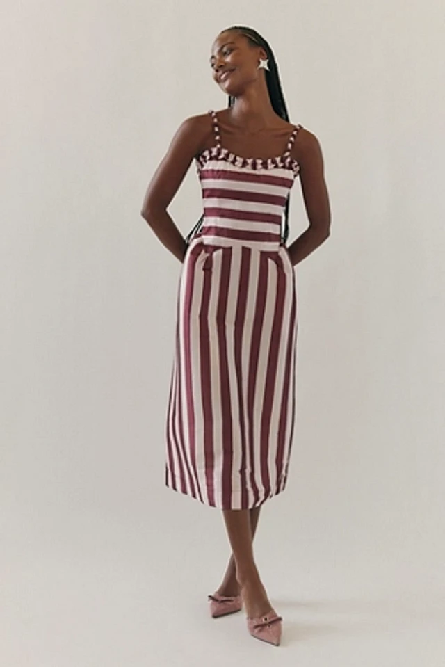 Damson Madder Rhea Midi Dress | The Summit