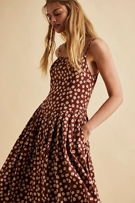 Free People ★ Honeysuckle Printed Midi Dress Honeysuckle Printed Midi Dress | Free People