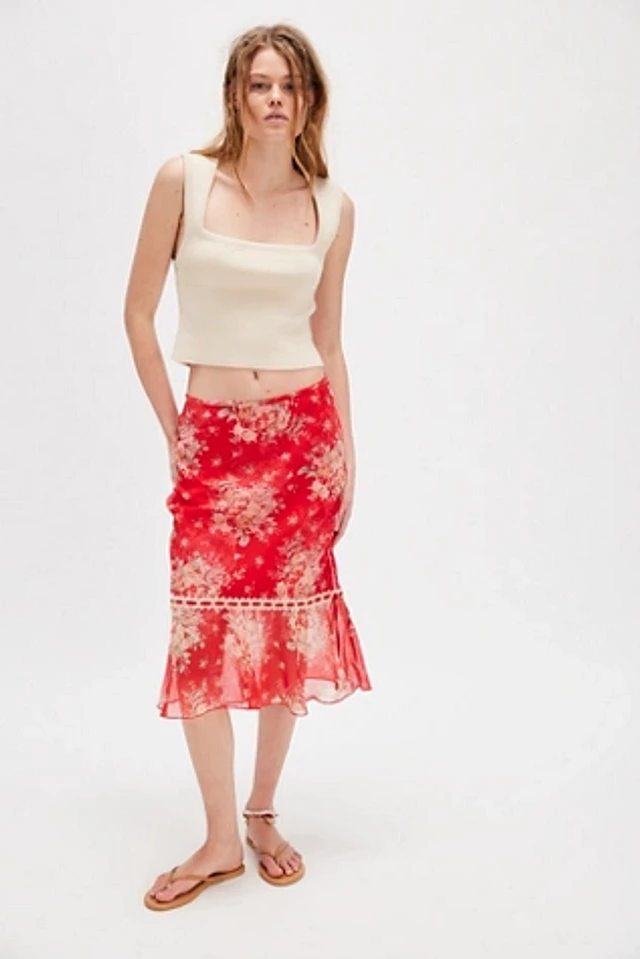 Free People Honeysuckle Printed Midi Dress | Pacific City