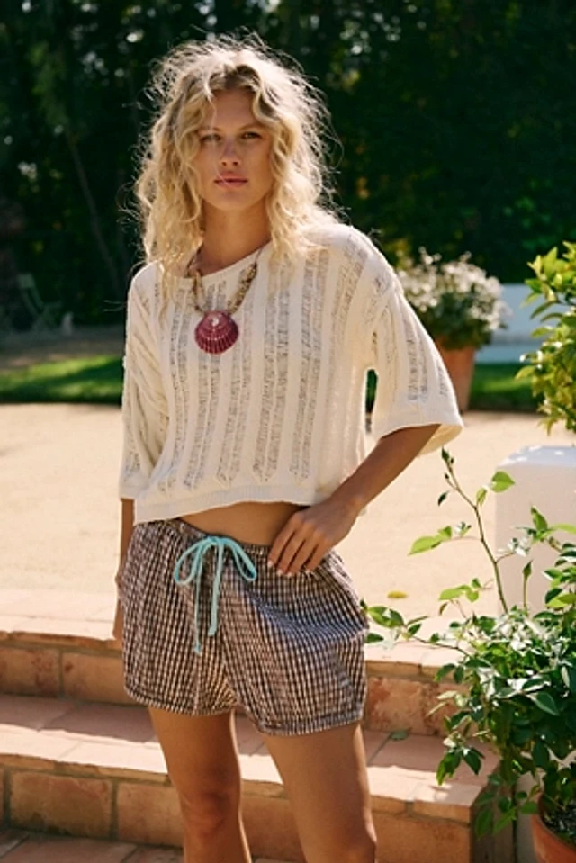 Free-est Sofia Plaid Bloomer Shorts | The Summit Free-est Sofia Plaid Bloomer Shorts | The Summit