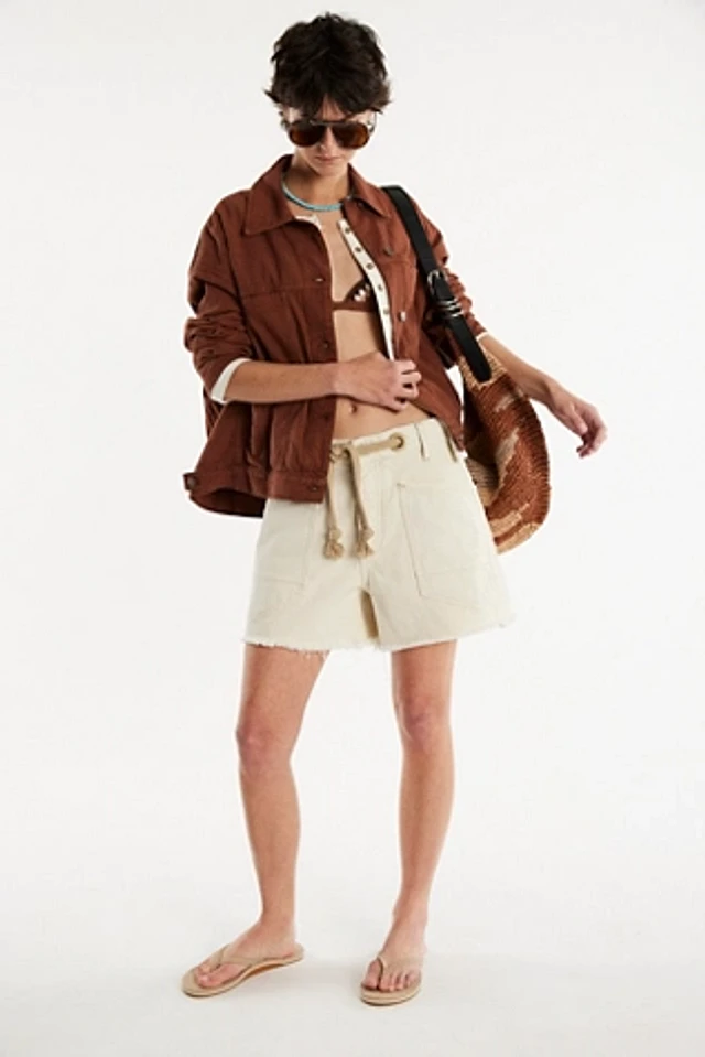 elleme odetteeodile別注 SWING ブラウン キャメル We The Free Opal Swing Linen Jacket | The Summit