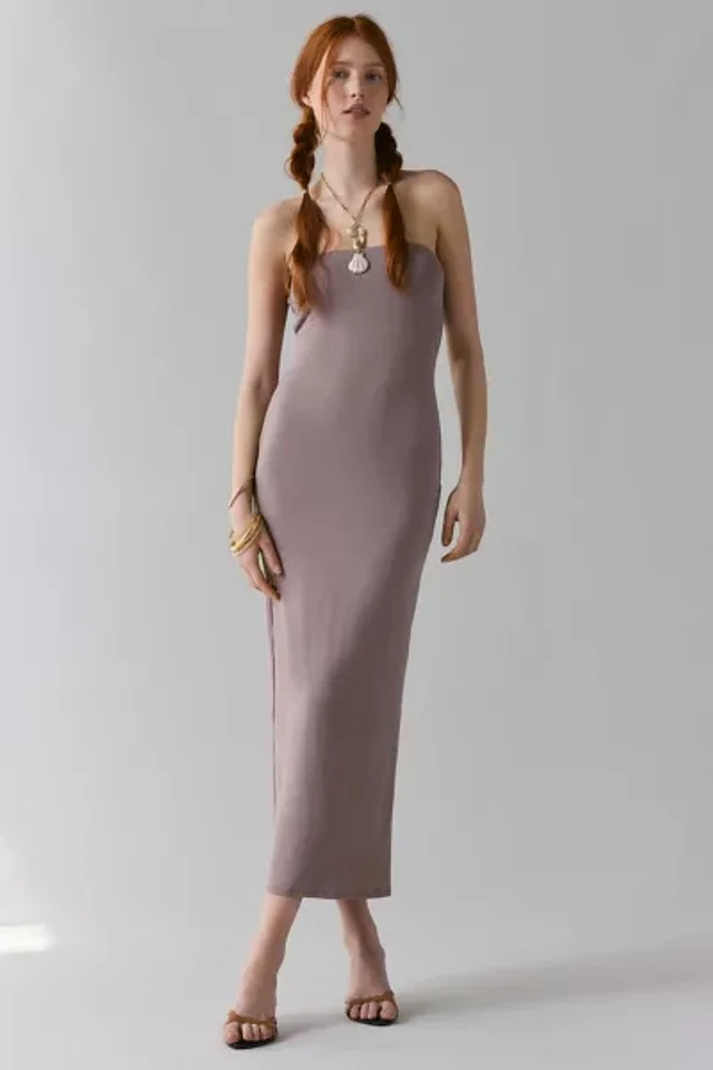 Urban Outfitters UO Nora Jersey Knit Tube Midi Dress | Pacific City