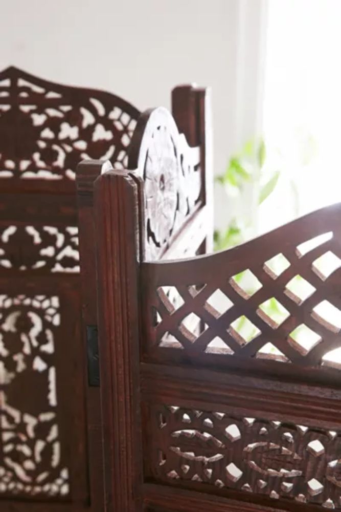 Urban Outfitters Amber Carved Wood Room Divider Screen Mall of America®