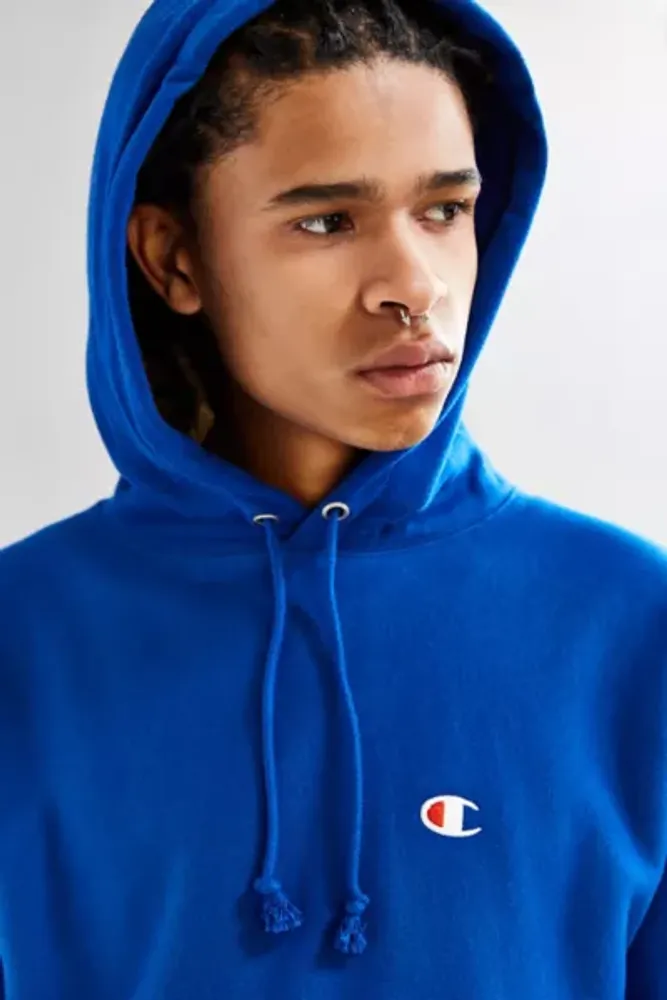 Champion reverse weave blue hoodie hotsell