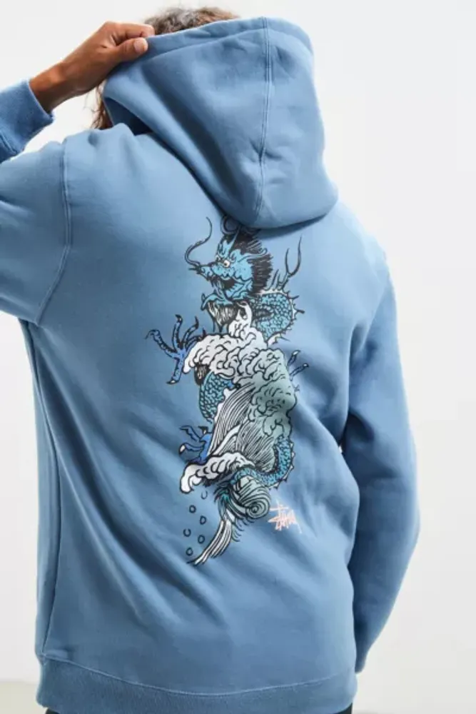 Urban Outfitters Stussy Wave Dragon Hoodie Sweatshirt | Mall of 