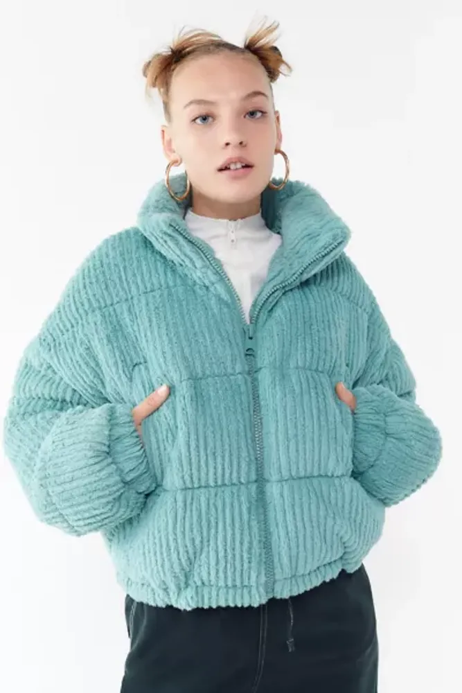 Urban Outfitters UO Fluffy Corduroy Puffer Coat | Mall of America®