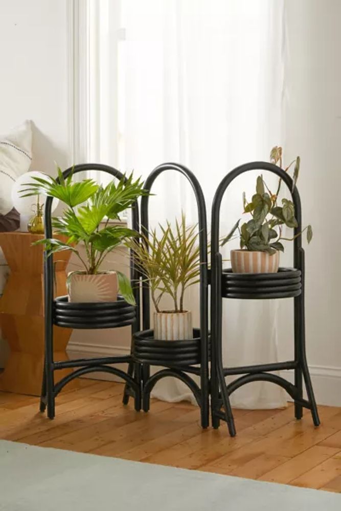 Urban Outfitters Rattan Tiered Plant Stand | Pacific City