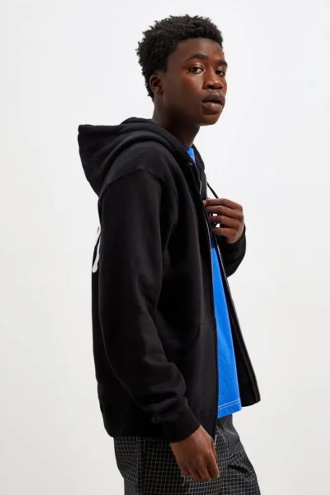 Stussy zip hoodie online black