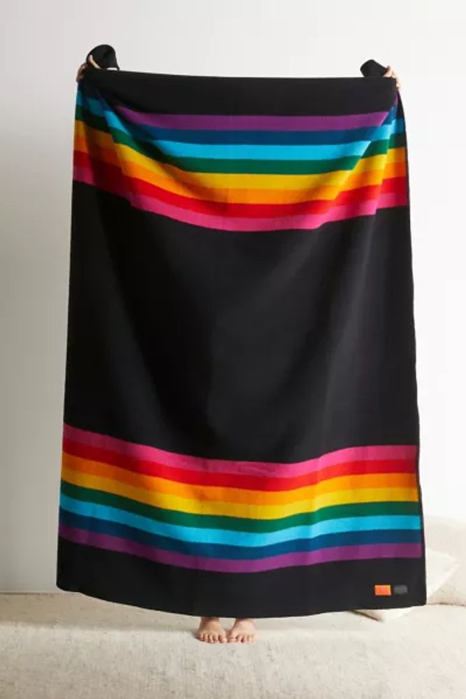 Urban Outfitters Pendleton UO Exclusive Rainbow Wool Bed Blanket