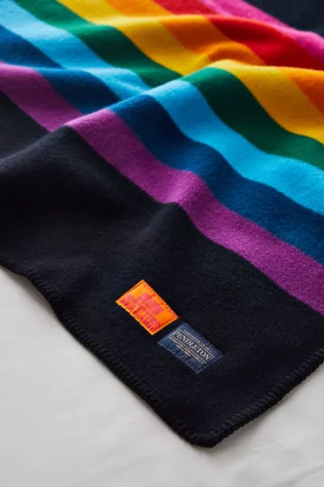 Urban Outfitters Pendleton UO Exclusive Rainbow Wool Bed Blanket