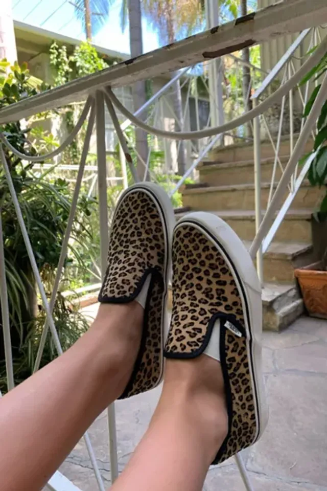 Leopard slip on vans best sale