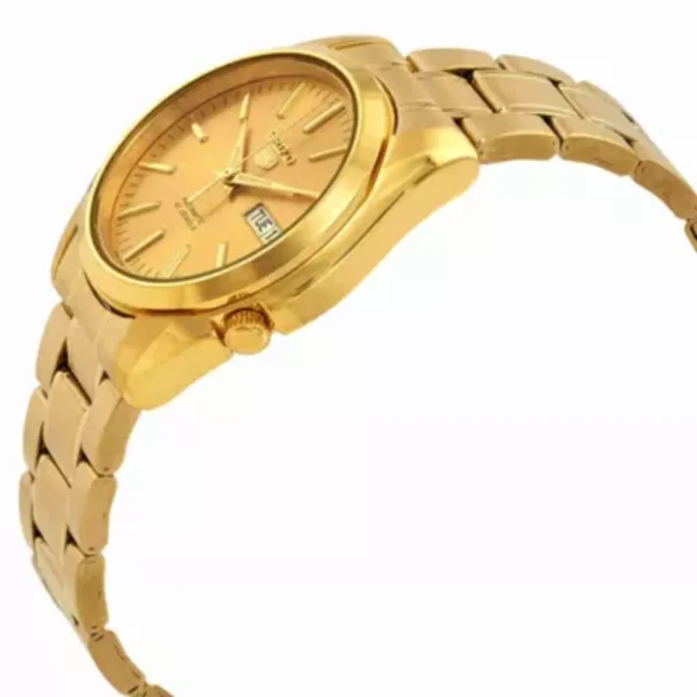Urban Outfitters Seiko Series 5 Automatic Gold Dial Men's Watch SNKL48 ...
