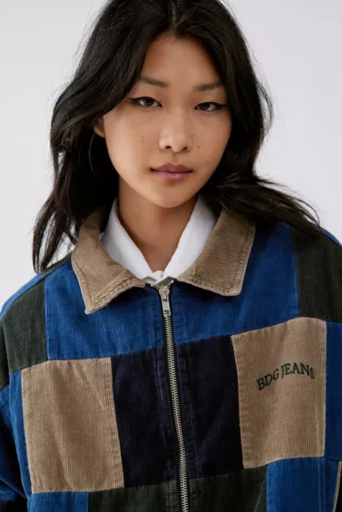 Patchwork Harrington Jacket