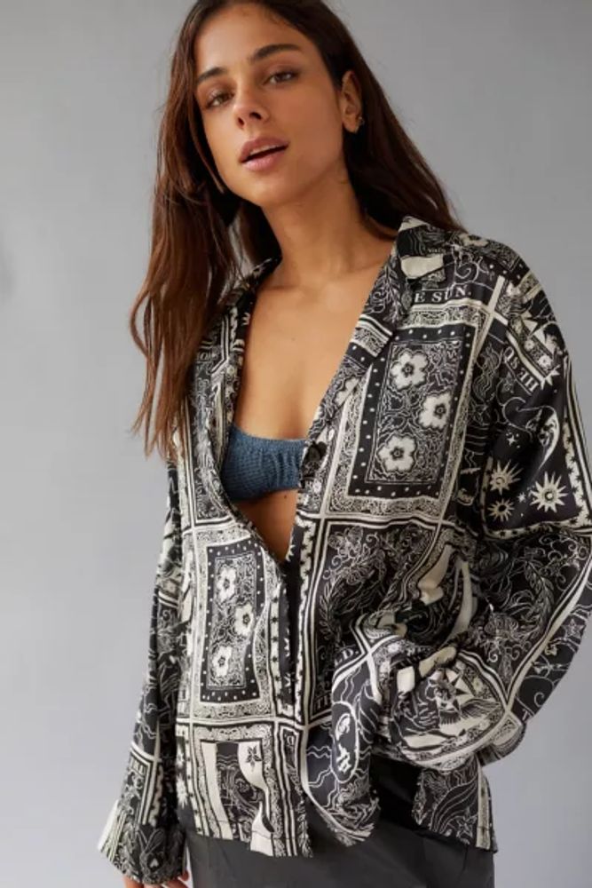 Urban Outfitters UO Supernova Souvenir Button-Down Shirt | Mall of