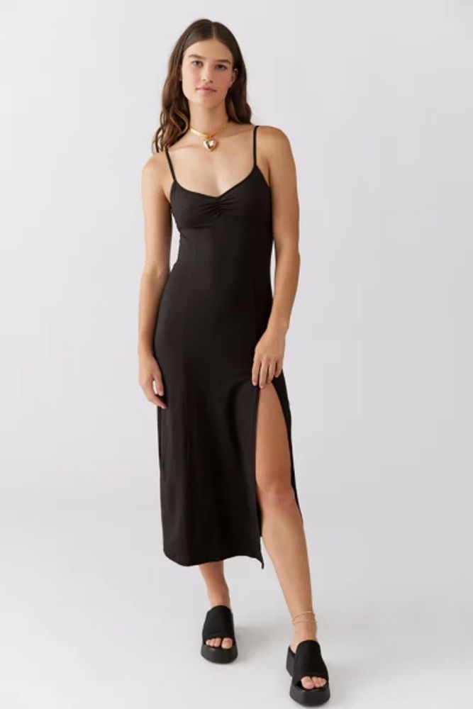 Urban outfitters store black slip dress