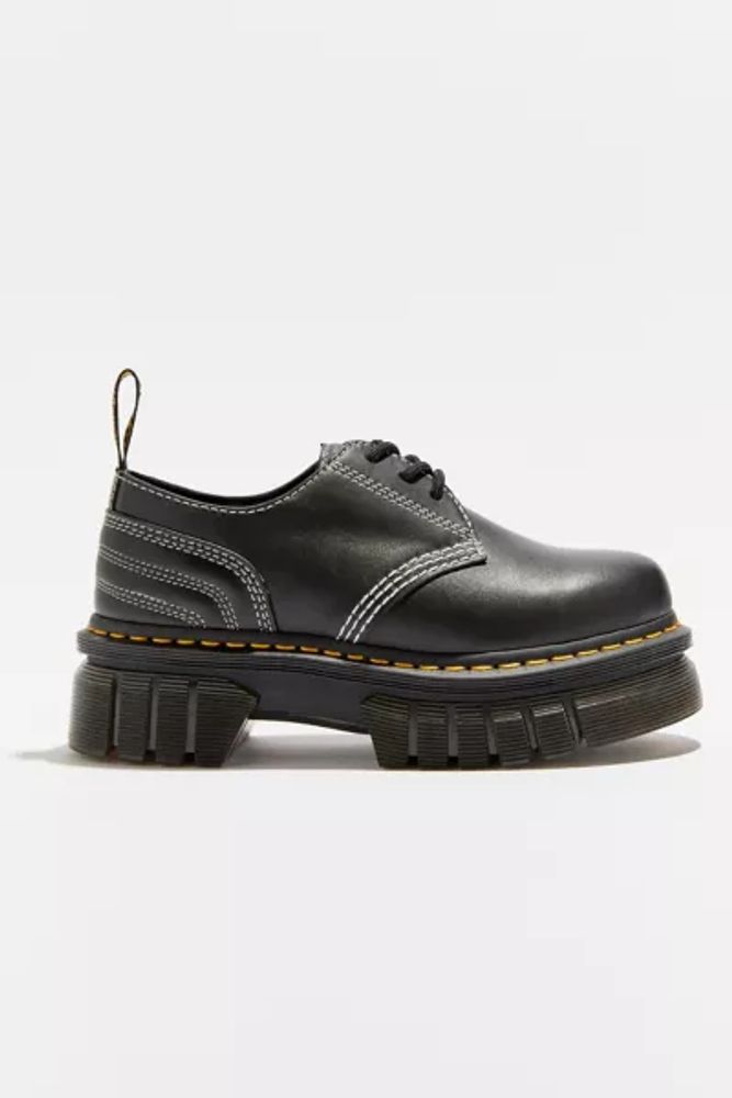 Urban Outfitters Dr. Martens Audrick White Stitch Leather Platform