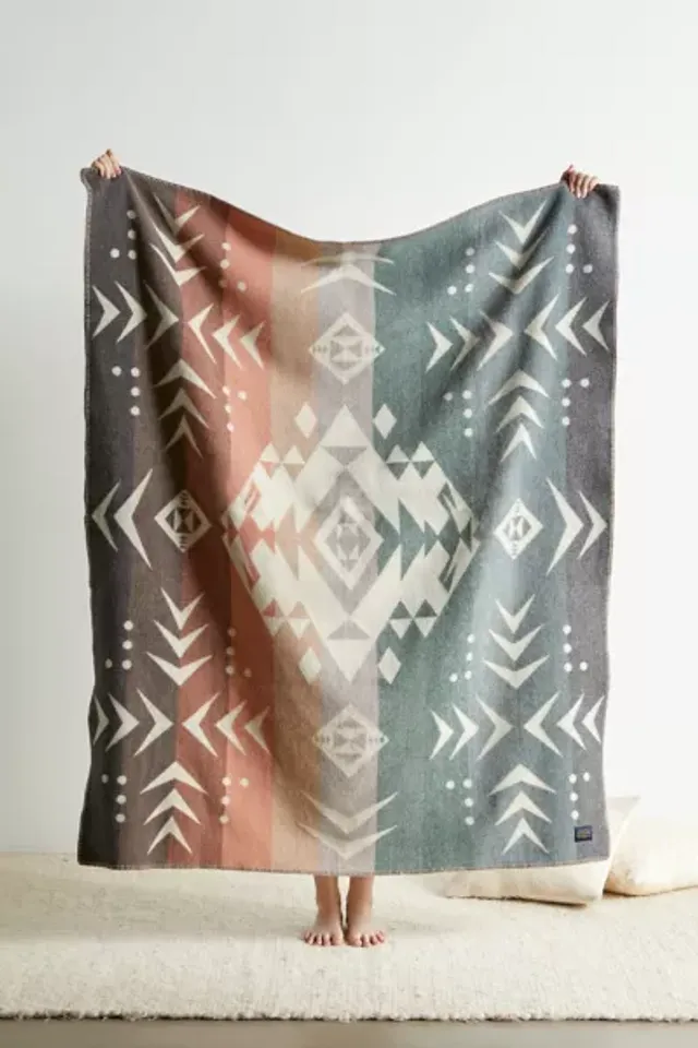 Urban Outfitters Pendleton UO Exclusive Rainbow Wool Bed Blanket