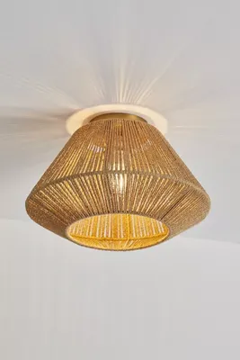 Urban Outfitters Modern Love Tassel-Fringed Flush Mount Light
